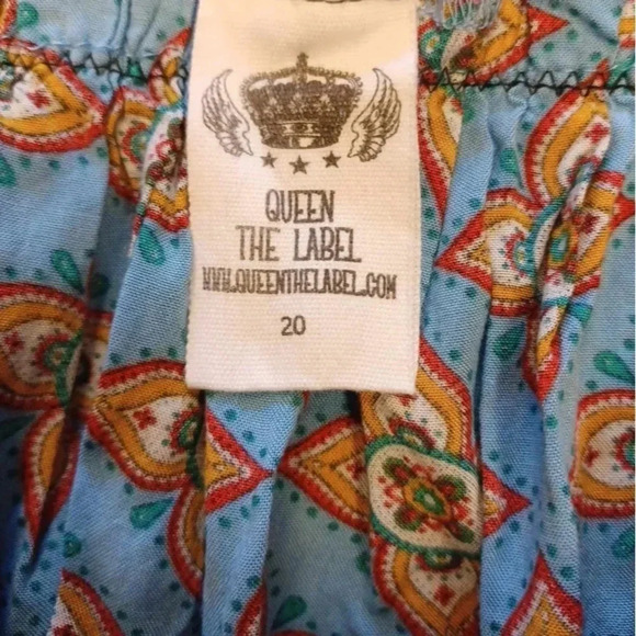 Queen The Label Flowy Mini Skirt  Size 16 - Picture 7 of 10